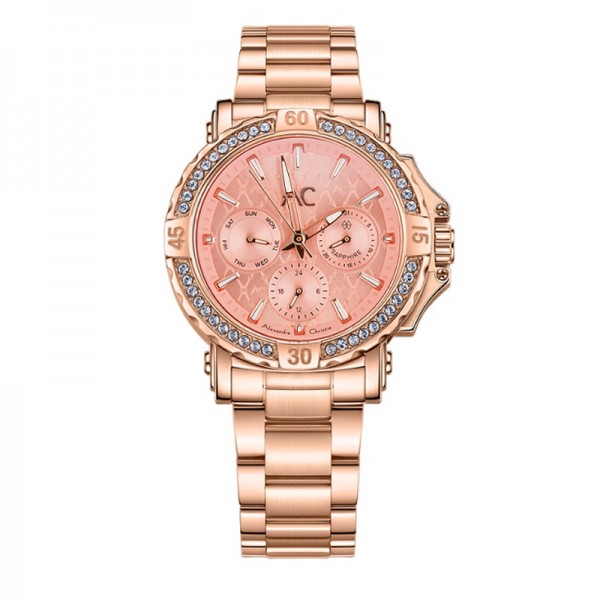 Alexandre Christie AC 9205 Rosegold Dark Pink BFBRGDKDR Alexandre Christie AC 9205 Rosegold Dark Pink BFBRGDKDR